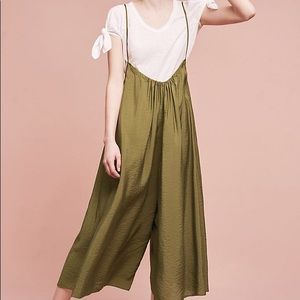 Anthropologie Suspender Jumpsuit